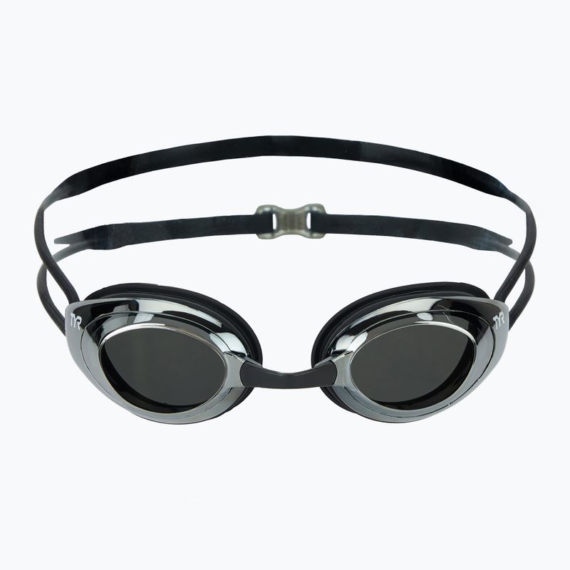 Occhiali da nuoto TYR Blackhawk Racing Mirrored argento/metallo/nero 2