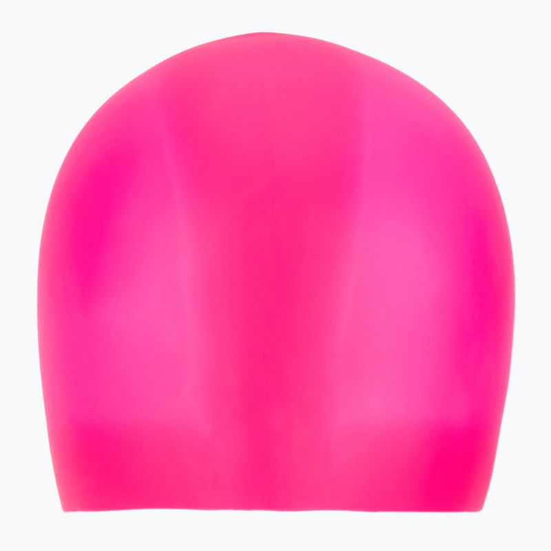 TYR Cuffia in silicone senza rughe rosa 2