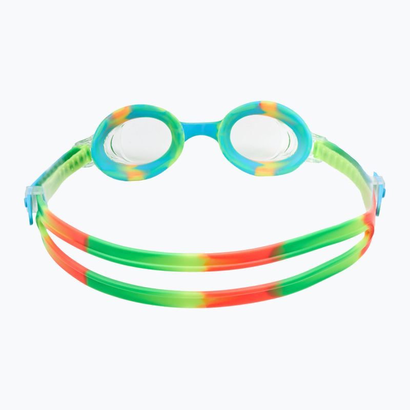 Occhialini da nuoto per bambini TYR Swimple Tie Dye Non-Mirrored trasparenti/ verdi/ arancioni 4