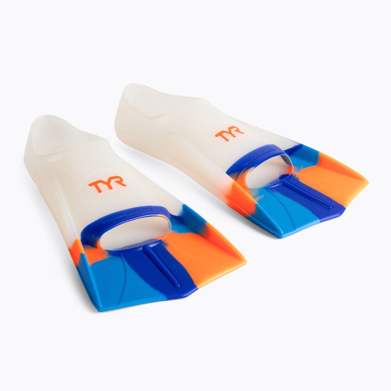 TYR Stryker Pinne da nuoto in silicone 41-42 EU bianco/multicolore