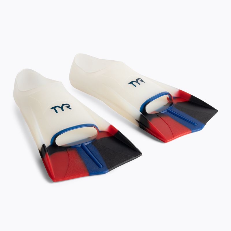 TYR Stryker Pinne in silicone 43-44 EU bianco/multicolore