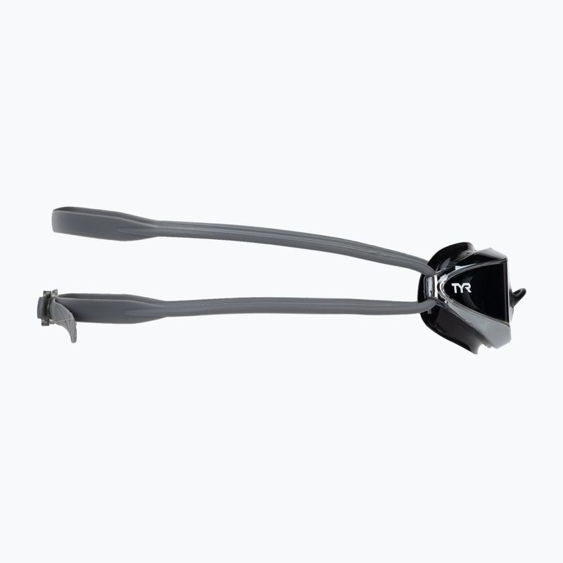 Occhiali da nuoto TYR Tracer-X Racing Mirrored argento/nero 3