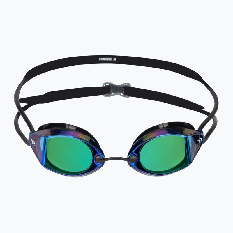 Occhiali da nuoto TYR Tracer-X Racing Mirrored blu/nero 2