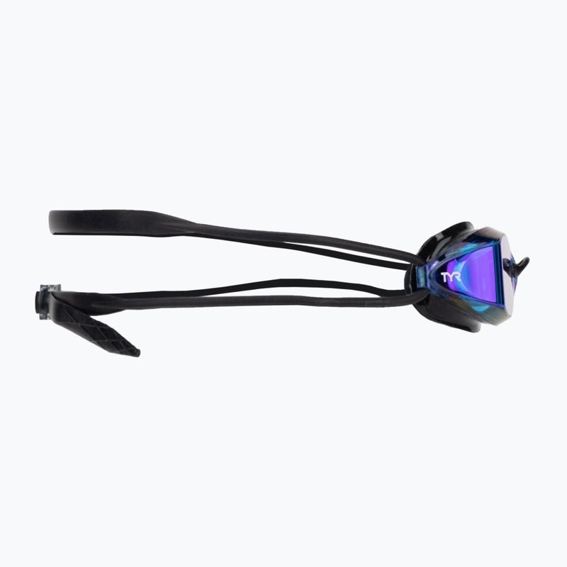 Occhiali da nuoto TYR Tracer-X Racing Mirrored blu/nero 3