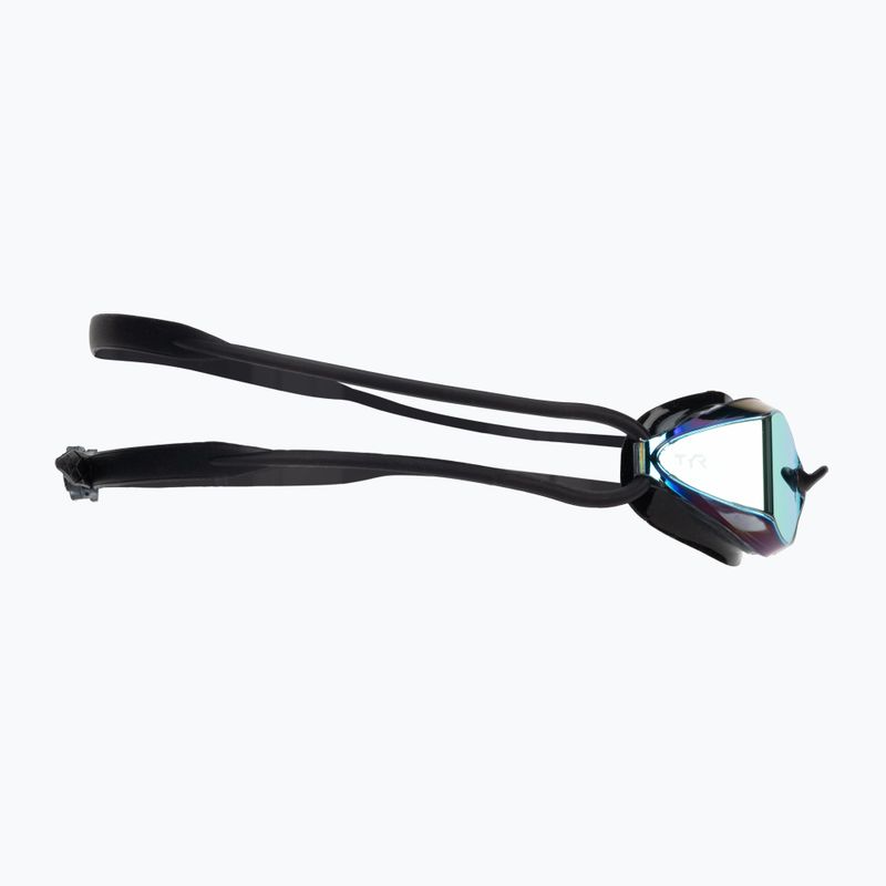Occhiali da nuoto TYR Tracer-X Racing Mirrored oro/nero 3