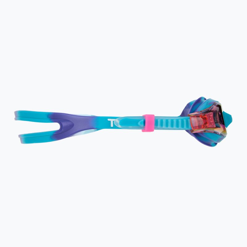 Occhialini da nuoto TYR Swimple Tie Dye Mirrored viola/turchese/viola per bambini 3