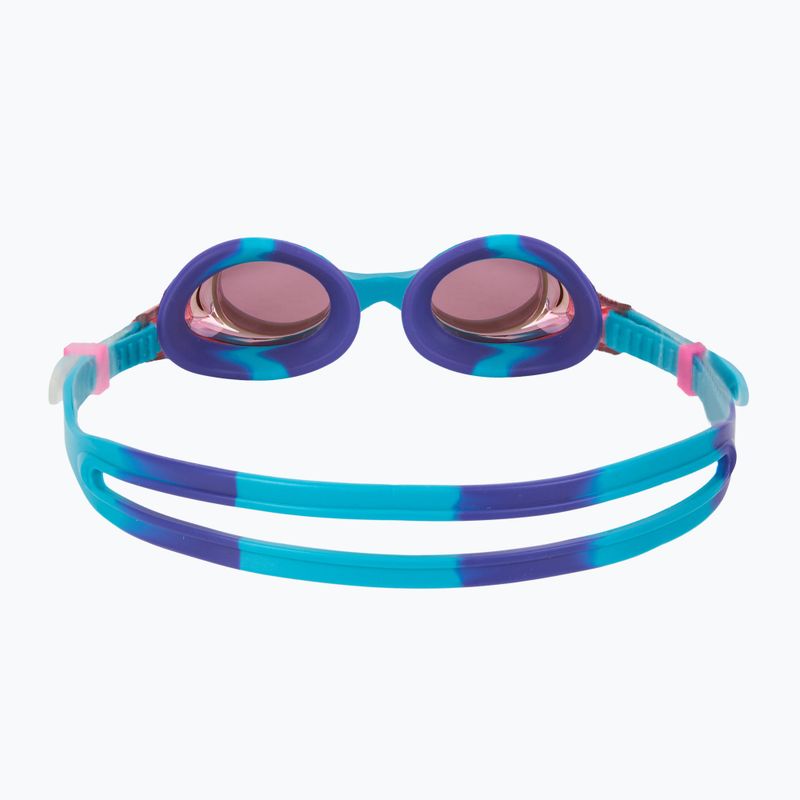 Occhialini da nuoto TYR Swimple Tie Dye Mirrored viola/turchese/viola per bambini 4