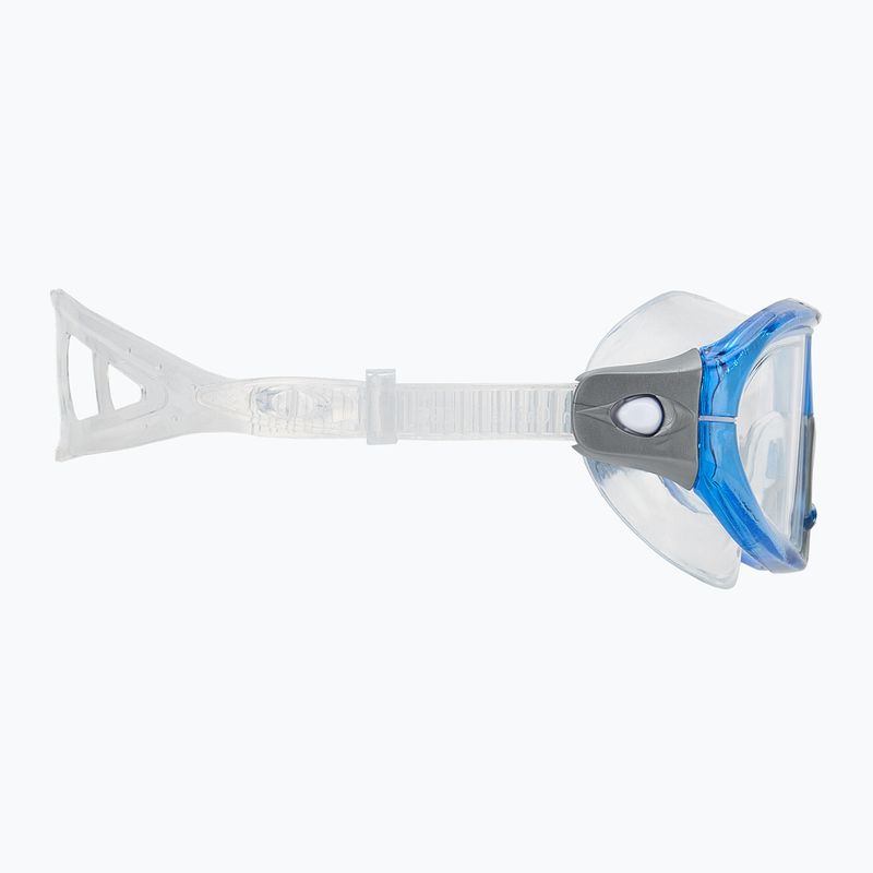 Maschera da nuoto TYR Orion trasparente/blu/grigio 3