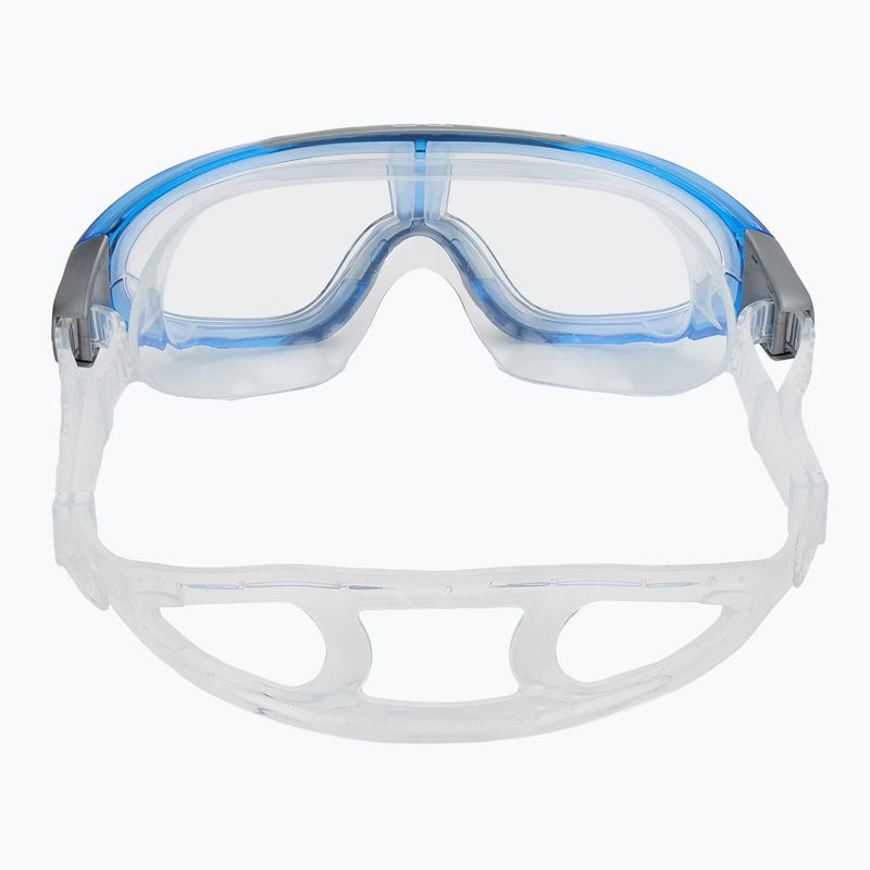 Maschera da nuoto TYR Orion trasparente/blu/grigio 4