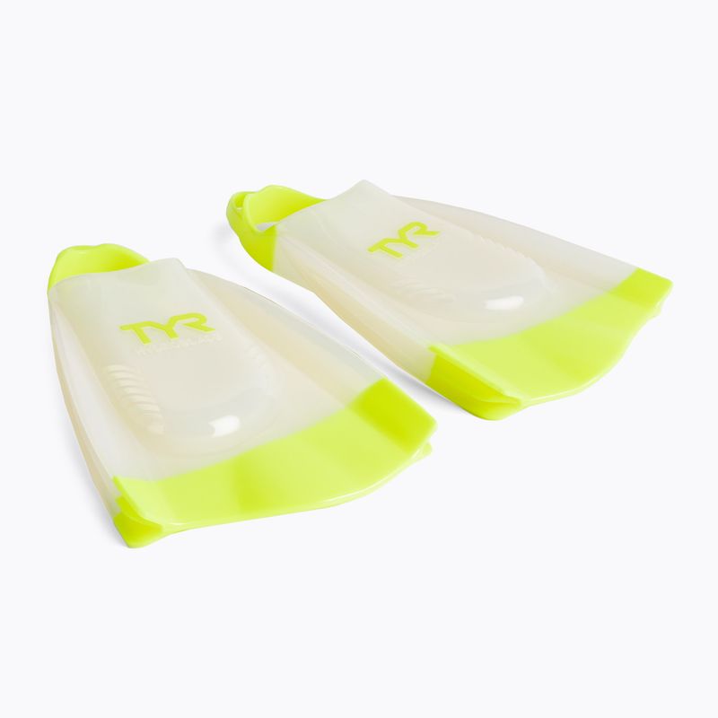 Pinne da nuoto TYR Hydroblade bianco/lime