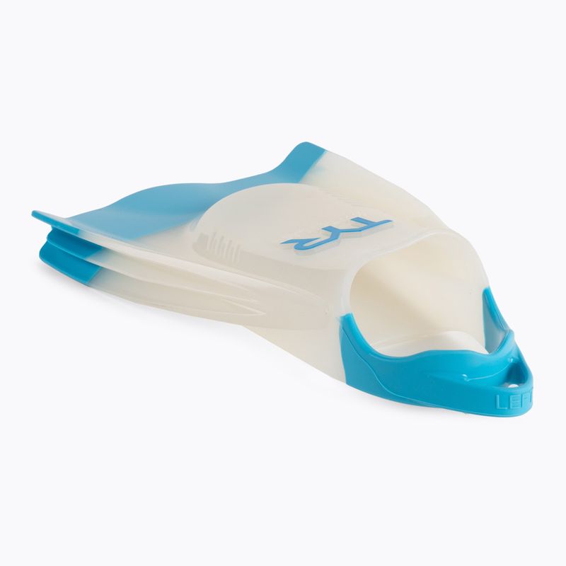 Pinne da nuoto TYR Hydroblade bianco/blu 4