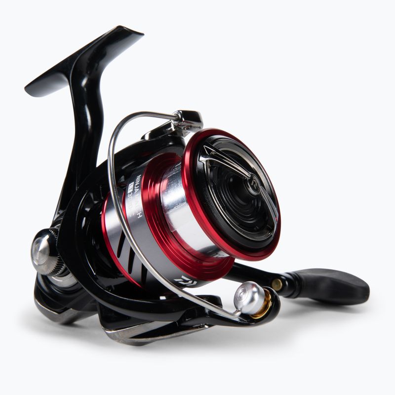 Mulinello da pesca Daiwa Ninja Match nero/rosso con galleggiante
