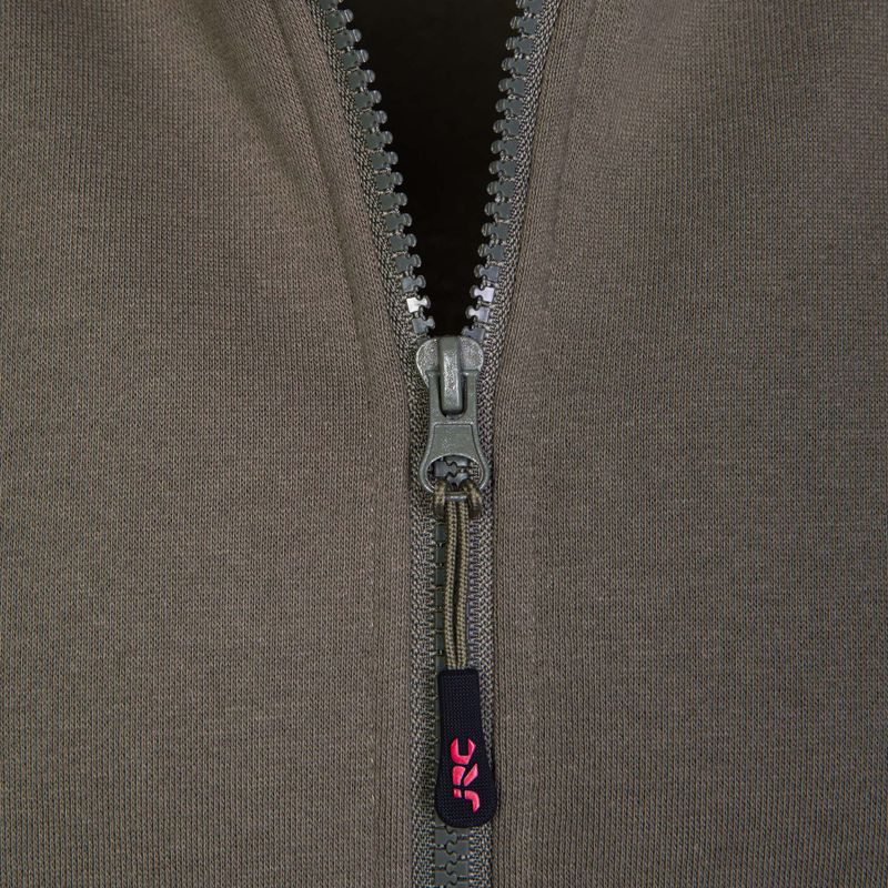 Felpa da uomo JRC con cappuccio e zip Verde pesca 3