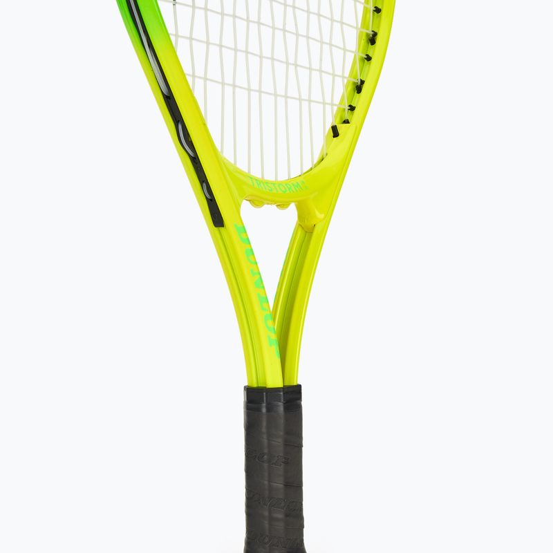 Racchetta da tennis per bambini Dunlop Tristorm Jr 21 giallo/verde 4