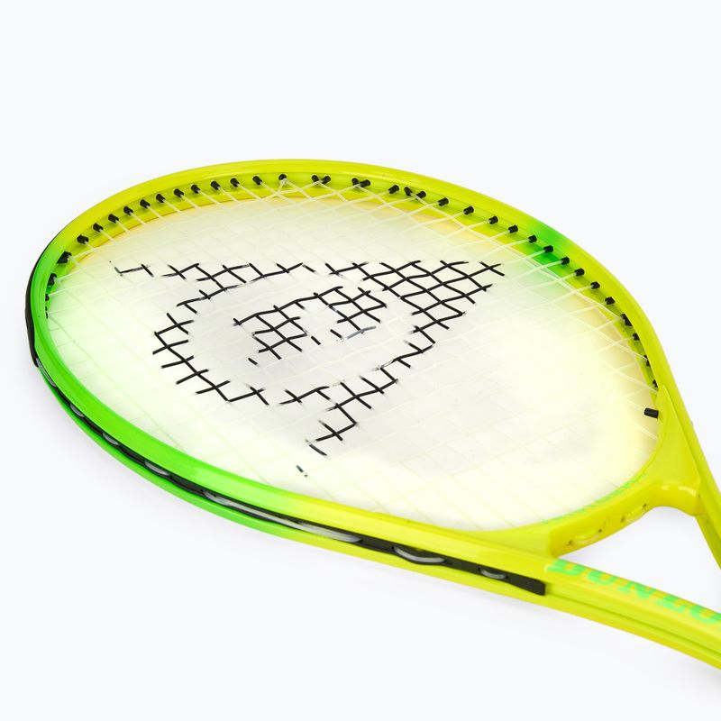 Racchetta da tennis per bambini Dunlop Tristorm Jr 21 giallo/verde 5