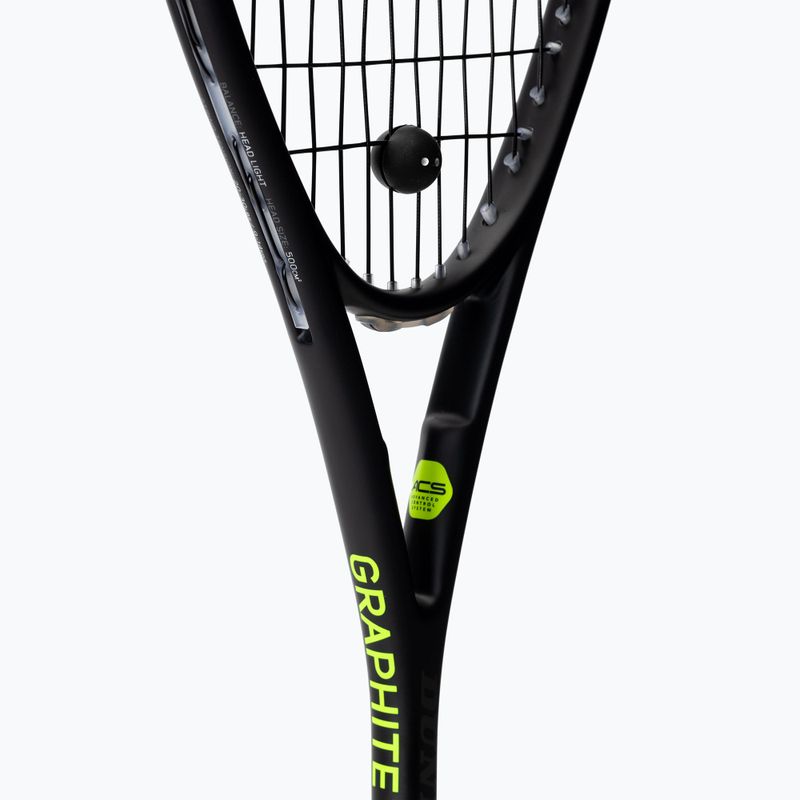 Racchetta da squash Dunlop Blackstorm Graphite 135 sq. nero 773407US 5
