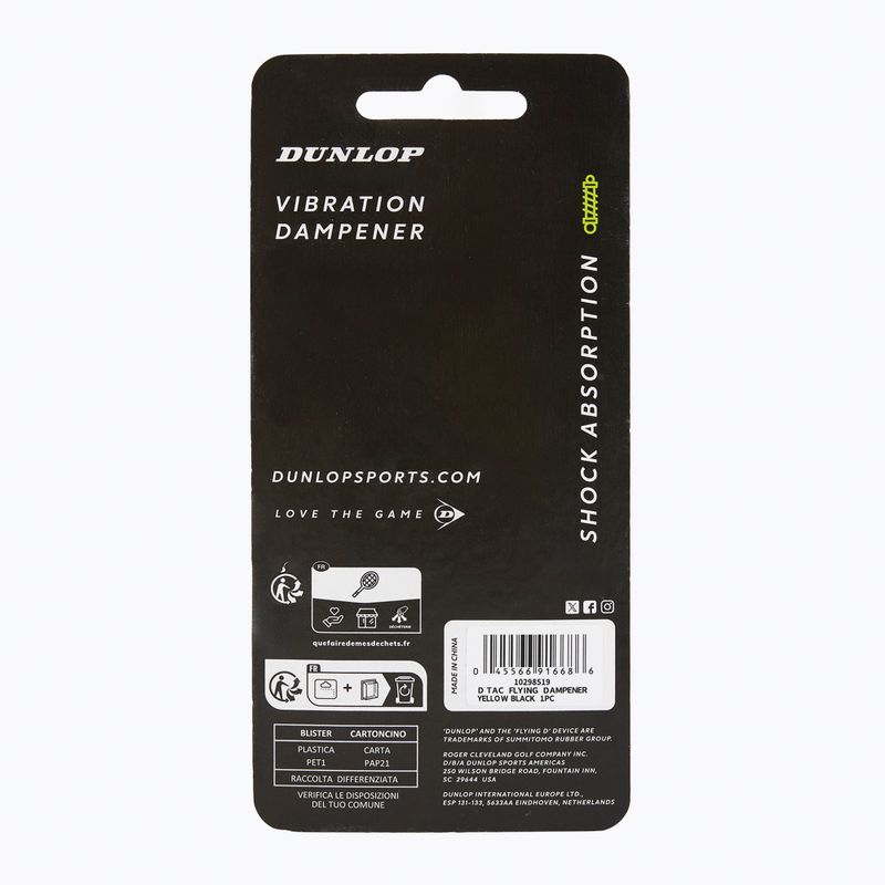 Smorzatore di vibrazioni Dunlop Flying D Dampener 2 pezzi yellow/black 2