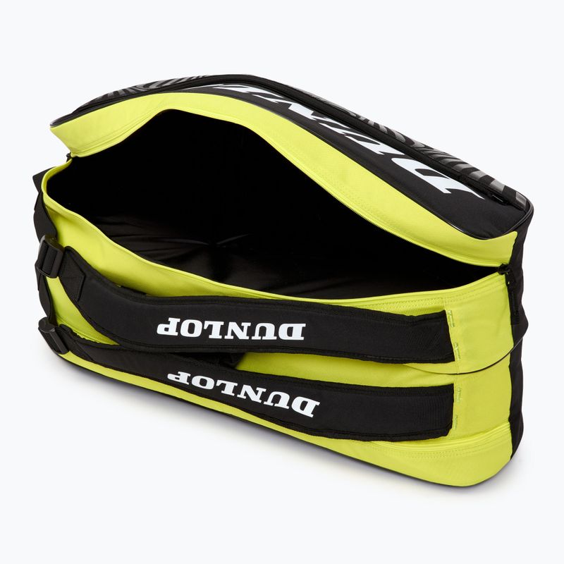 Borsa da tennis Dunlop D Tac SX-Club 10RKT nero/giallo 6