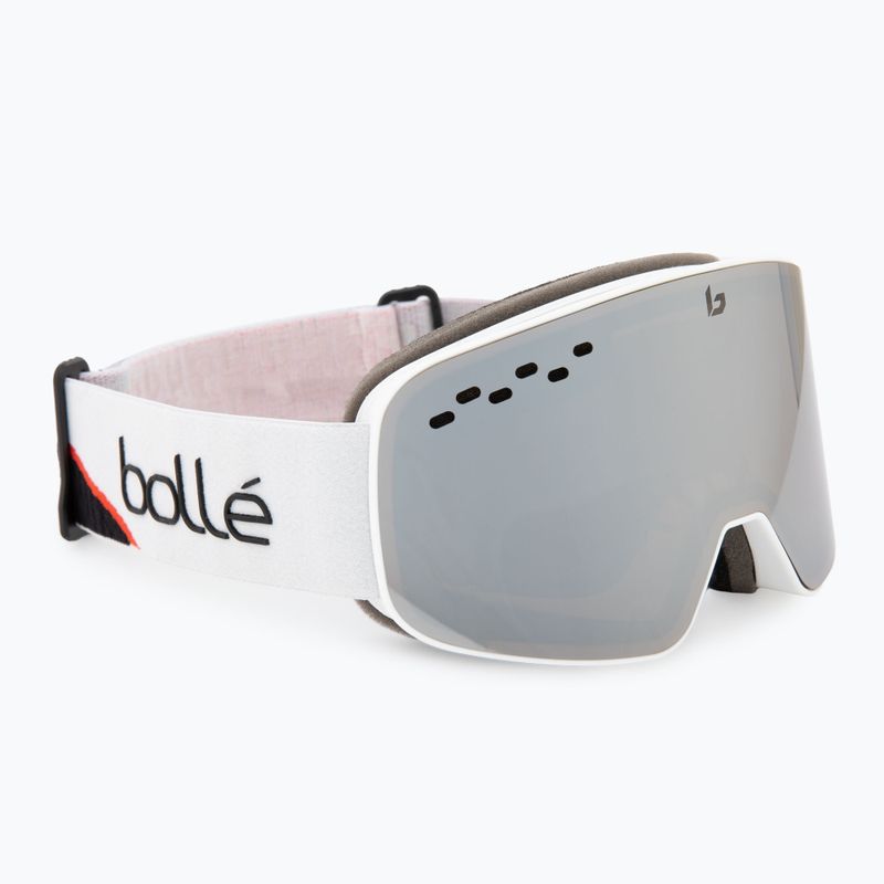 Occhiali da sci Bollé Nevada race bianco opaco/nero cromato