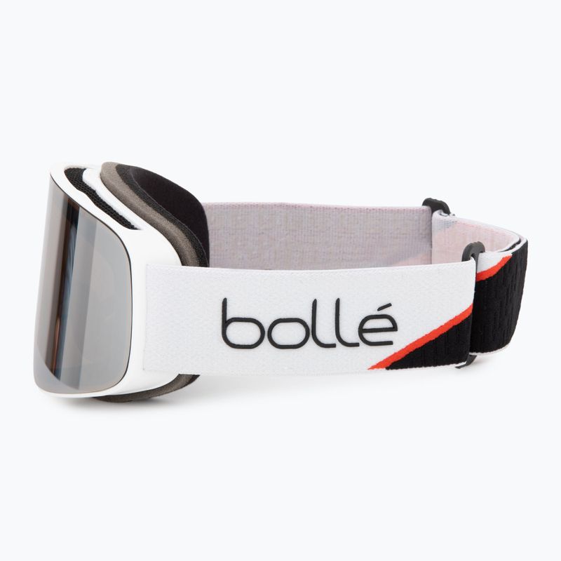 Occhiali da sci Bollé Nevada race bianco opaco/nero cromato 4