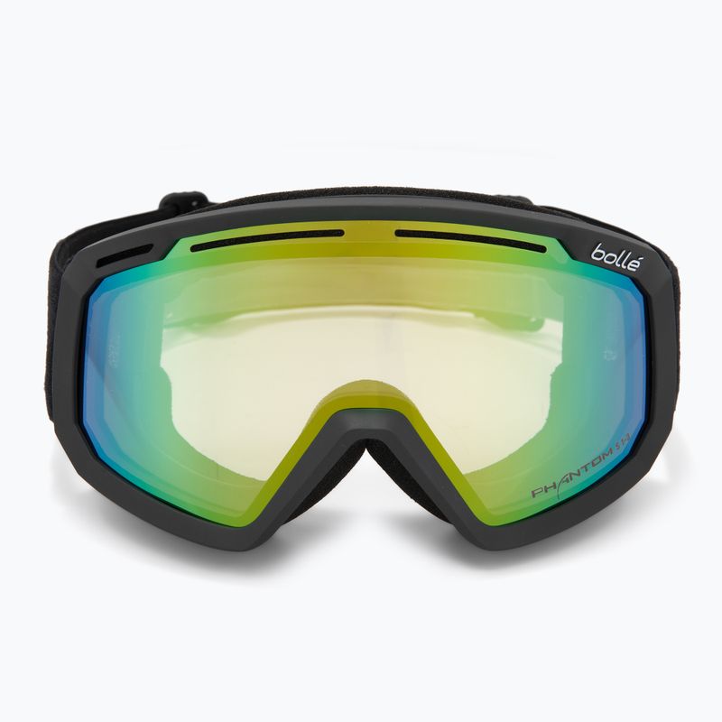 Maschera da sci Bollé Y7 OTG Black matte/phantom green emerald photochromic 2