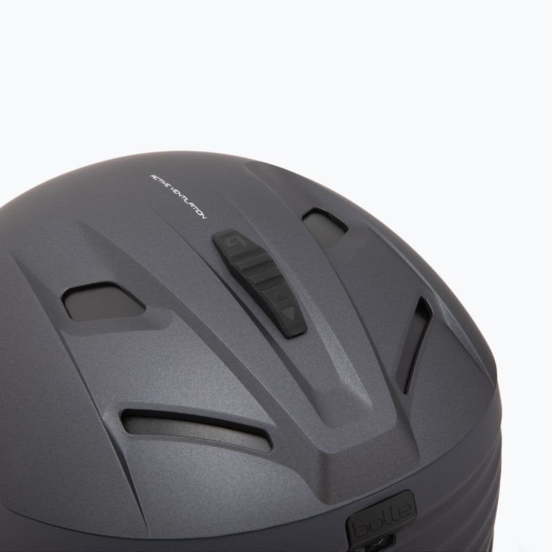 Casco da sci Bollé V-Ryft Grigio puro opaco/blu fotocromatico 9