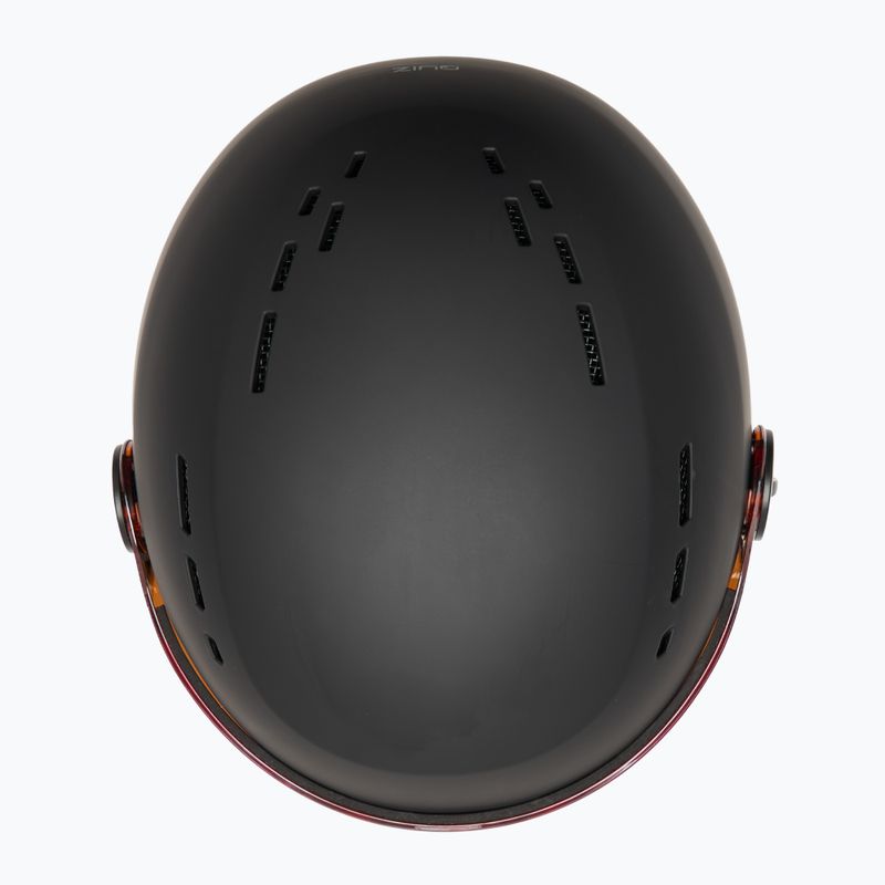 Casco da sci per bambini Bollé Quiz Visor Jr nero/blu opaco/arancio pistola 6