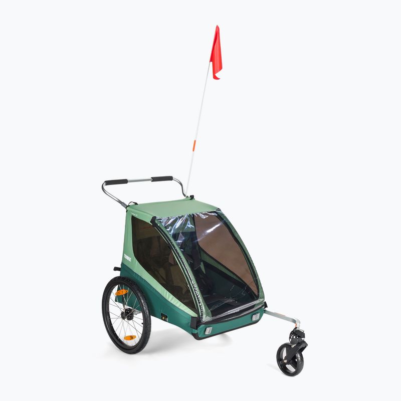 Thule Coaster XT Rimorchio bici+passeggino per due persone verde 10101820