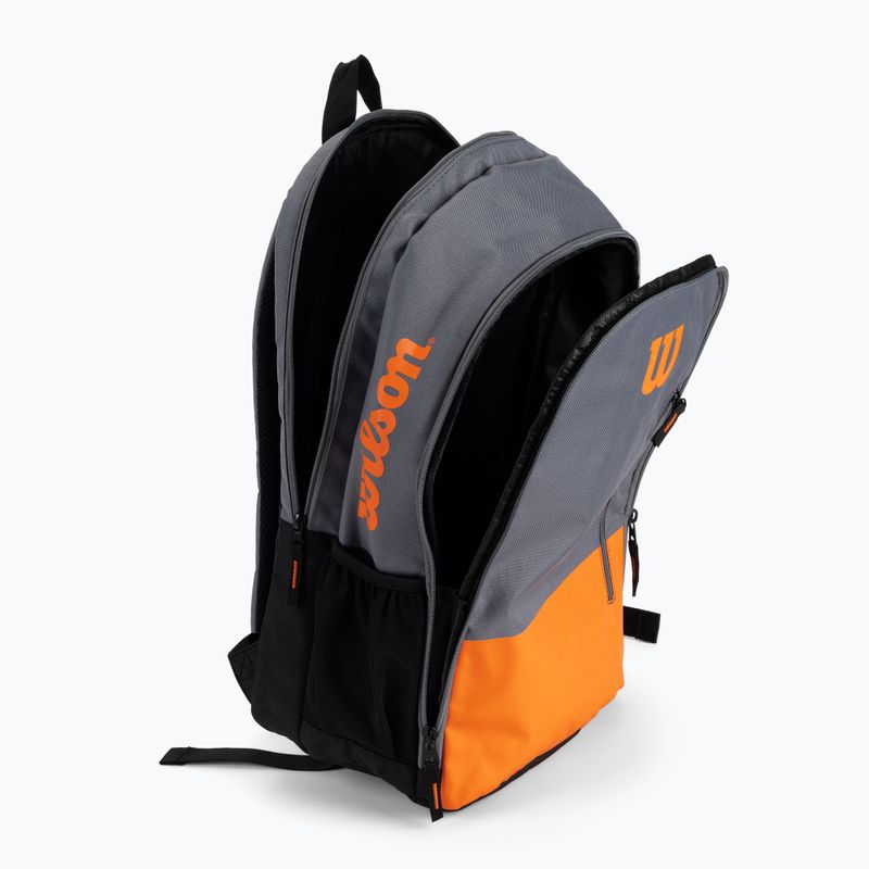 Zaino da tennis Wilson Team grigio-arancio WR8009901 4