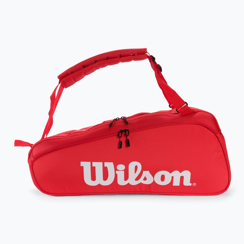 Wilson Super Tour 6 PK borsa da tennis rossa WR8010701 2
