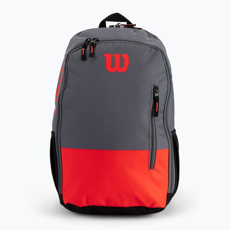 Zaino da tennis Wilson Team grigio-rosso WR8009904