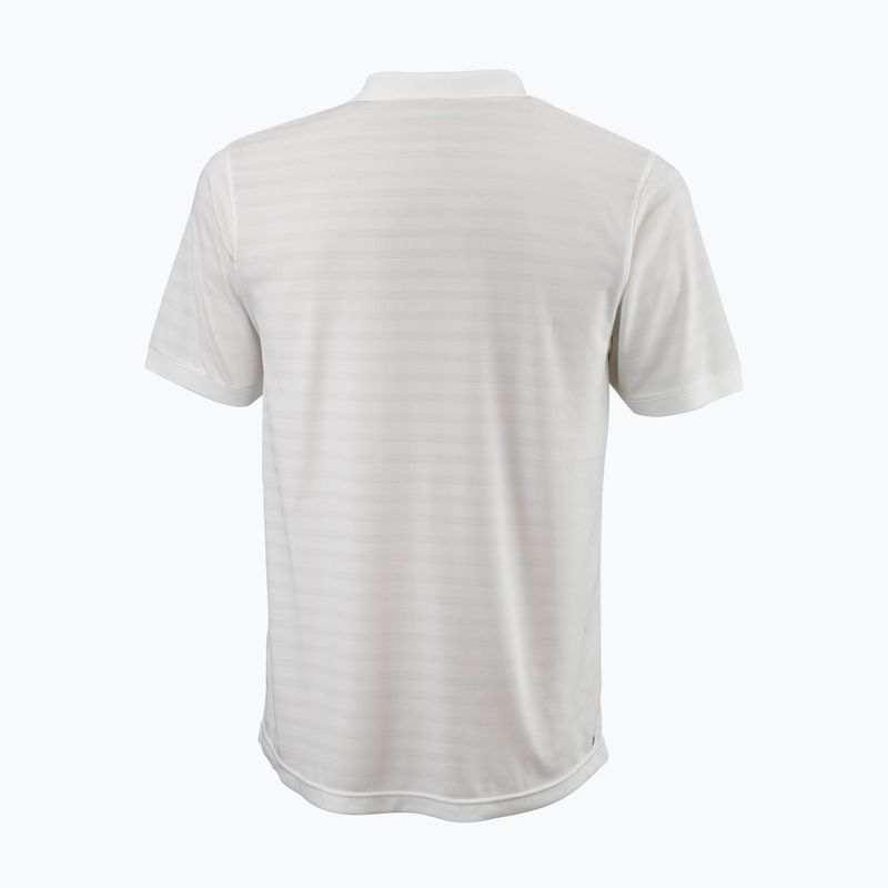 Maglietta da tennis da uomo Wilson Stripe Polo bianco WRA789703 2