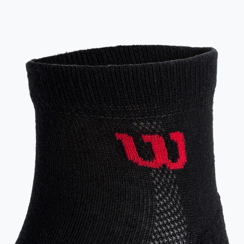 Calze da tennis Wilson Quarter da uomo 3 paia nero WRA803102 4