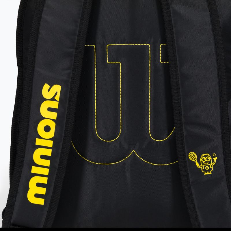Zaino da tennis Wilson Minions JR per bambini nero e giallo WR8014001 4