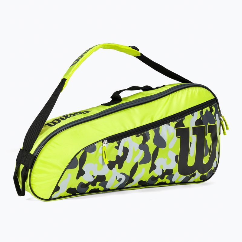 Borsa da tennis per bambini Wilson Junior Racketbag giallo WR8017802001