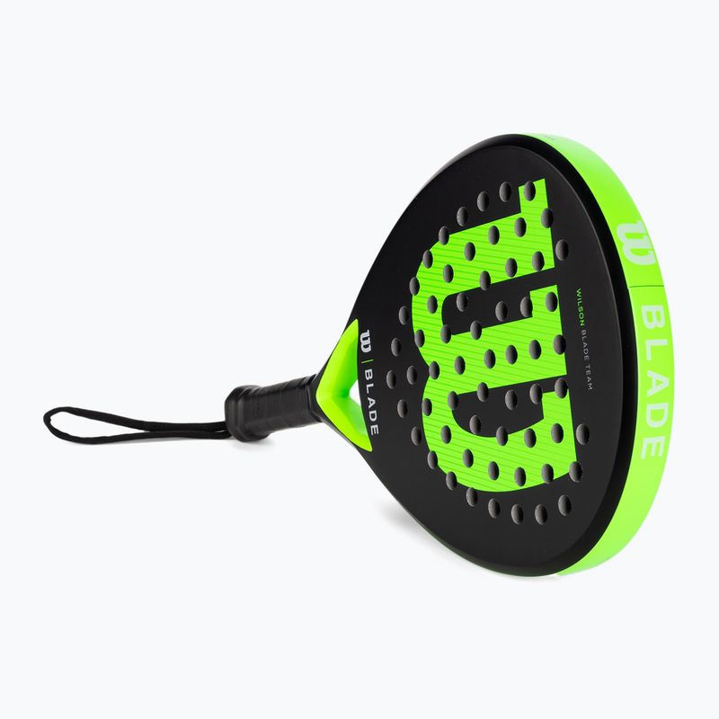 Racchetta Wilson Blade Team V2 Padel nero-verde WR067411U2 2