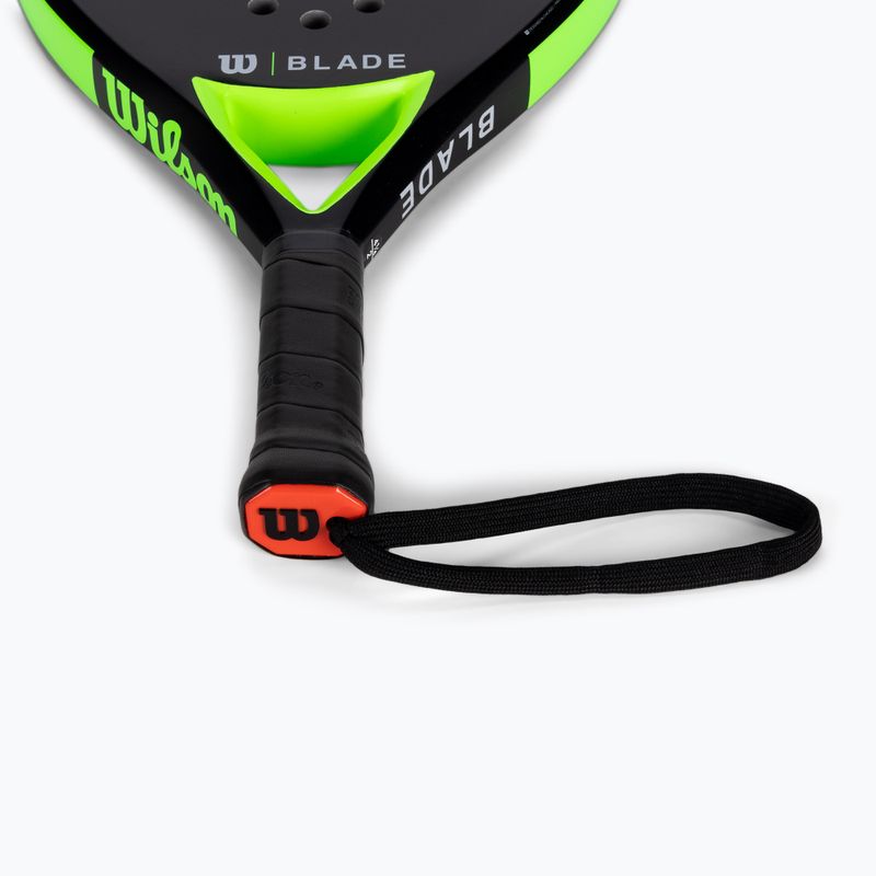 Racchetta Wilson Blade Team V2 Padel nero-verde WR067411U2 3