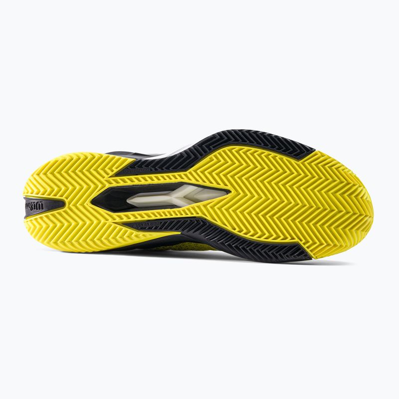 Scarpe da tennis Wilson Rush Pro 4.0 Clay da uomo nero e giallo WRS329450 4