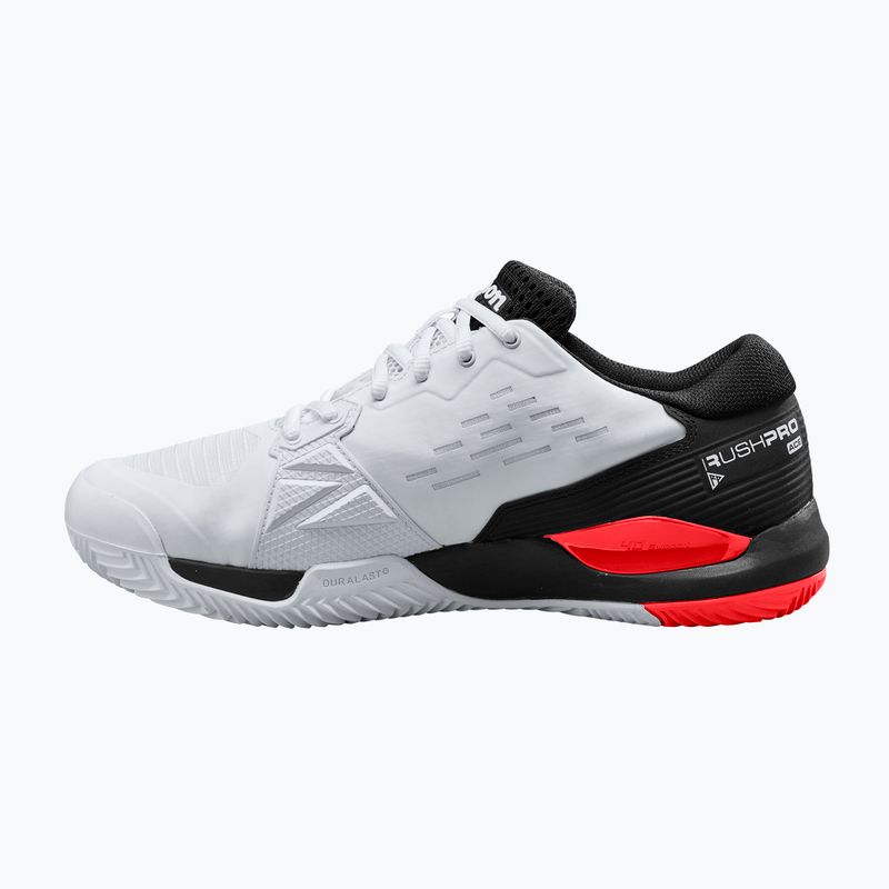 Scarpe da tennis Wilson Rush Pro Ace Clay da uomo, bianco e nero WRS329520 12