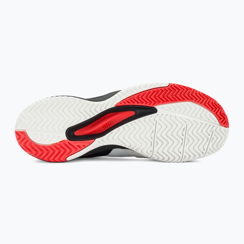 Scarpe da tennis da uomo Wilson Rush Pro Ace bianco/rosso/poppy red 5