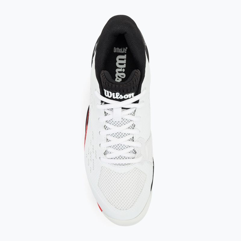 Scarpe da tennis da uomo Wilson Rush Pro Ace bianco/rosso/poppy red 6