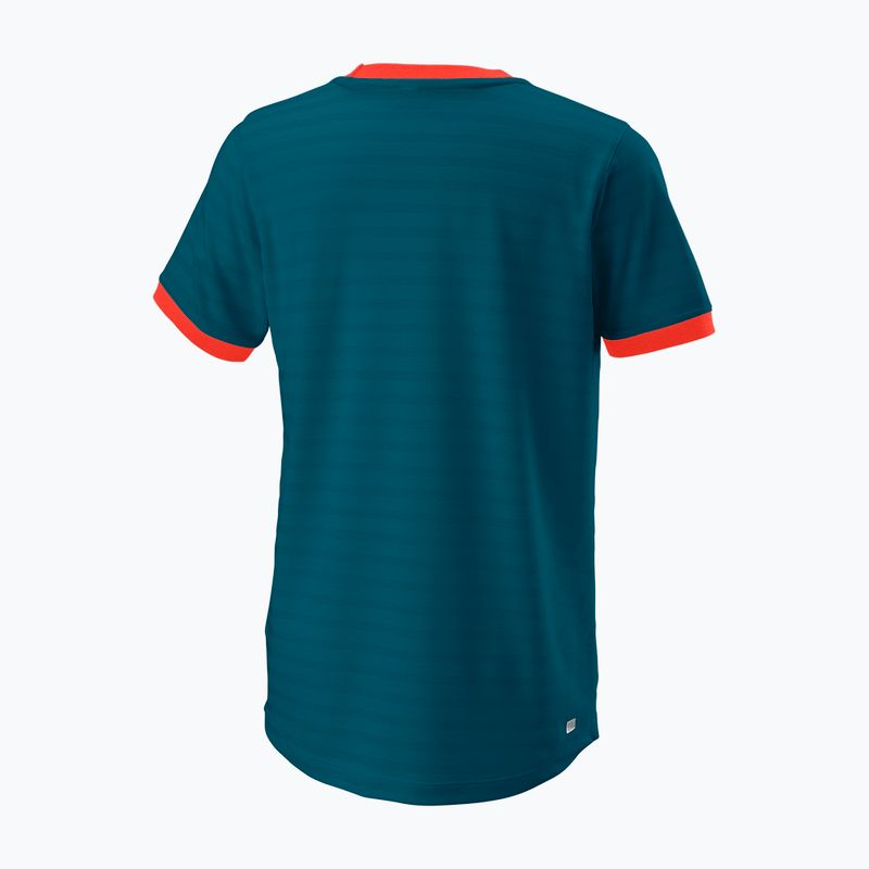 Maglietta da tennis Wilson Competition Crew II bambino blu WRA807203 6