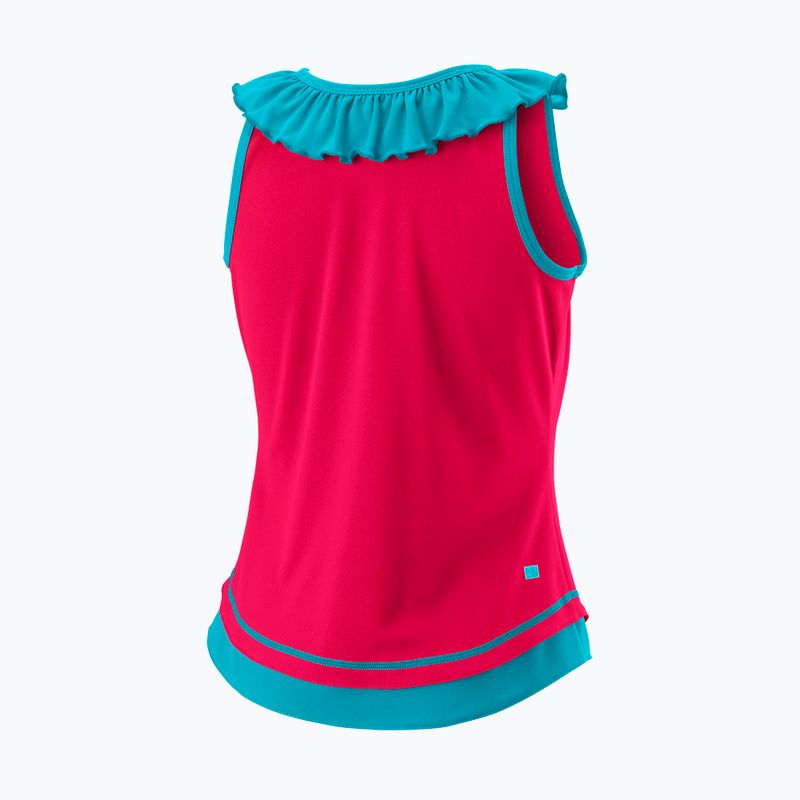 Maglietta da tennis Wilson Competition Tank II bambino rosa WRA807701 5