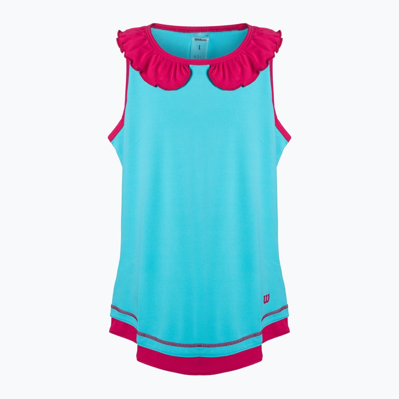 Maglietta da tennis Wilson Competition Tank II bambino blu WRA807702