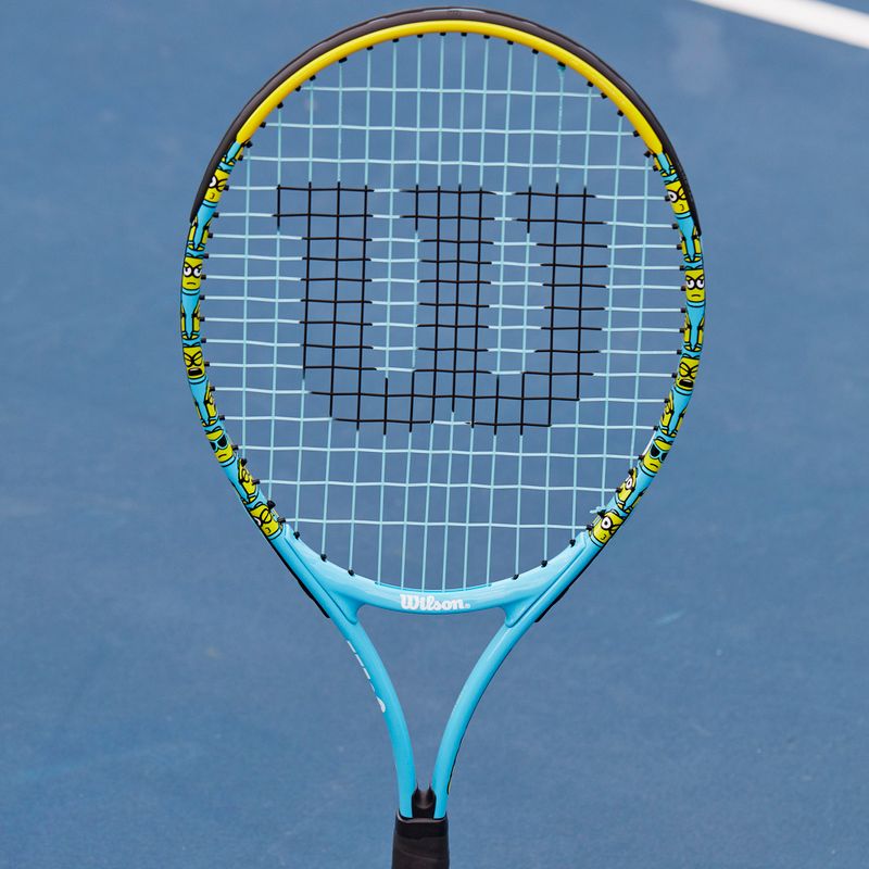 Racchetta da tennis per bambini Wilson Minions 2.0 Jr 23 blu/giallo WR097210H 7