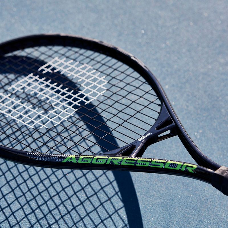 Racchetta da tennis Wilson Aggressor 112 nero-verde WR087510U 9