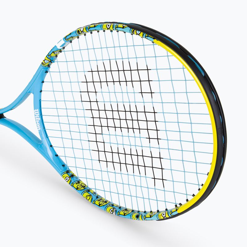 Racchetta da tennis Wilson Minions 2.0 Jr 25 per bambini blu/giallo WR097310H 2