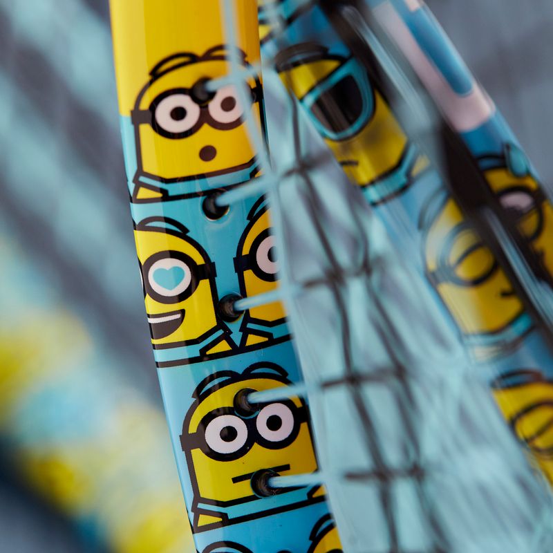 Racchetta da tennis Wilson Minions 2.0 Jr 25 per bambini blu/giallo WR097310H 9