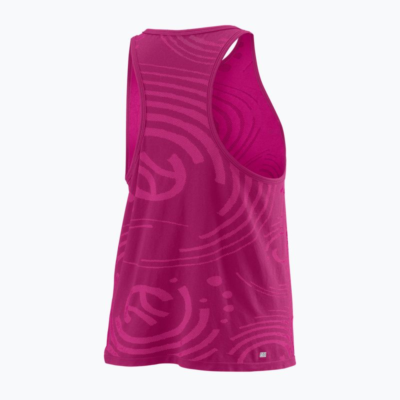 Maglietta da tennis da donna Wilson PWR SMLS Tank rosa WRA809702 2