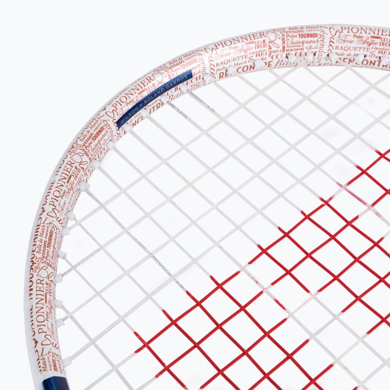 Racchetta da tennis Wilson Roland Garros Elite bianco e blu WR086110U 6